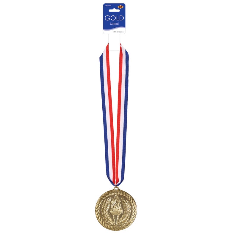 Beistle Gold Medal with Ribbon - Image 5