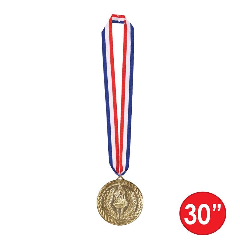 Beistle Gold Medal with Ribbon - Image 3