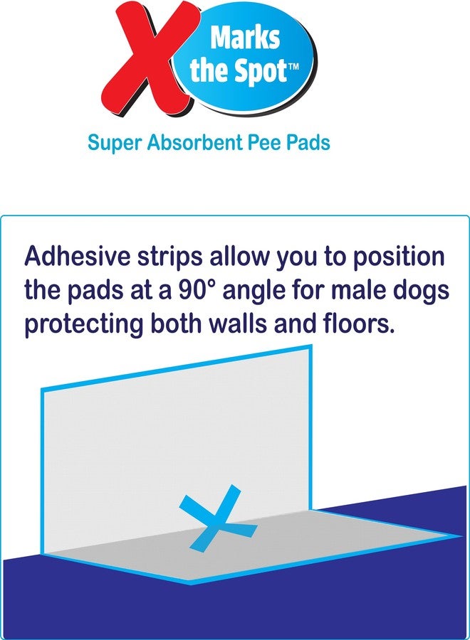 SPOT X Marks The Spot Puppy Training Pads – Extra Absorbent, Leak-Proof Dog Pee Pads with Adhesive Strips and Pheromones, Odor Control, 5-Layer Protection, 22 x 22 in, 100-Count - Image 3