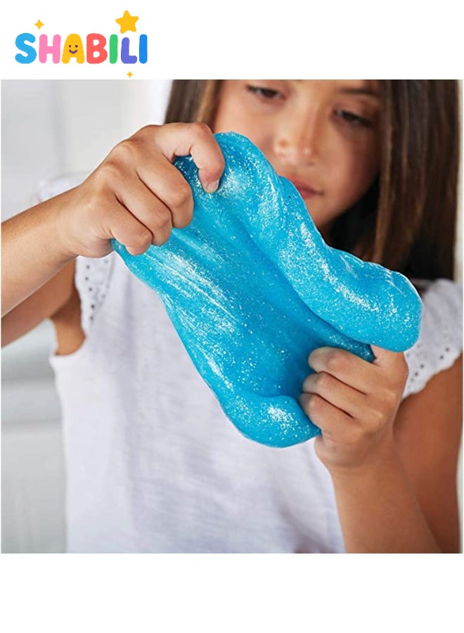 شبيلي مجموعة صنع سلايم للأطفال من عمر ٦ إلى ١٢ سنة مع غراء شفاف وخرز وكرات فوم وزينة – طقم فنون وحرف يدوية لتخفيف التوتر ولعب عيد الميلاد - Image 4