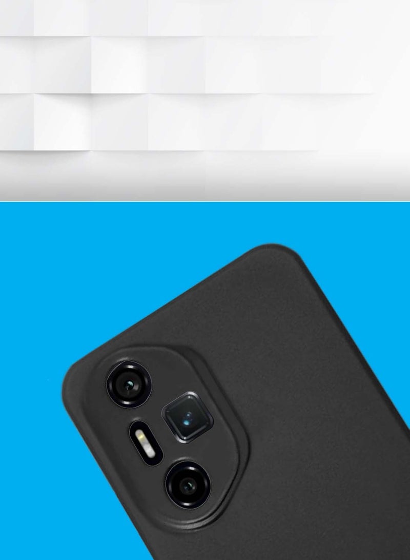 Wtech Honor 300 Ultra 5G 2024 Premium Soft Liquid Silicone Case Cover - Black - Image 2