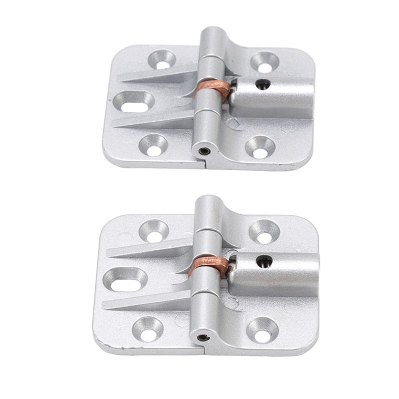 Zinc Alloy Cabinet Door Hinges 2 Pcs Black 90 Degree Positioning 180 Degree Smooth Silent Anti Rust - Image 2