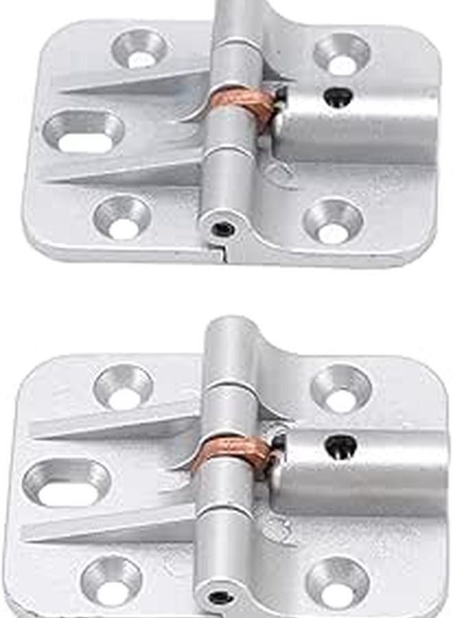 Zinc Alloy Cabinet Door Hinges 2 Pcs Black 90 Degree Positioning 180 Degree Smooth Silent Anti Rust - Image 1