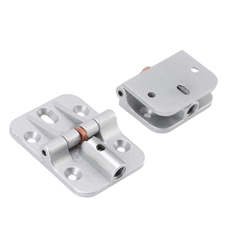 Zinc Alloy Cabinet Door Hinges 2 Pcs Black 90 Degree Positioning 180 Degree Smooth Silent Anti Rust - Image 4