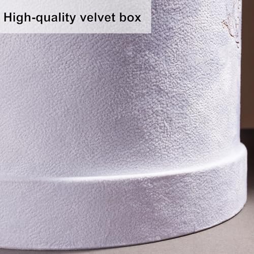 Prifroti 17 Flowers in a Luxury Suede Box, Birthday Gifts for Women, Preserved Flowers, Mothers Day Roses Gift for Mom, Light Pink - Image 3