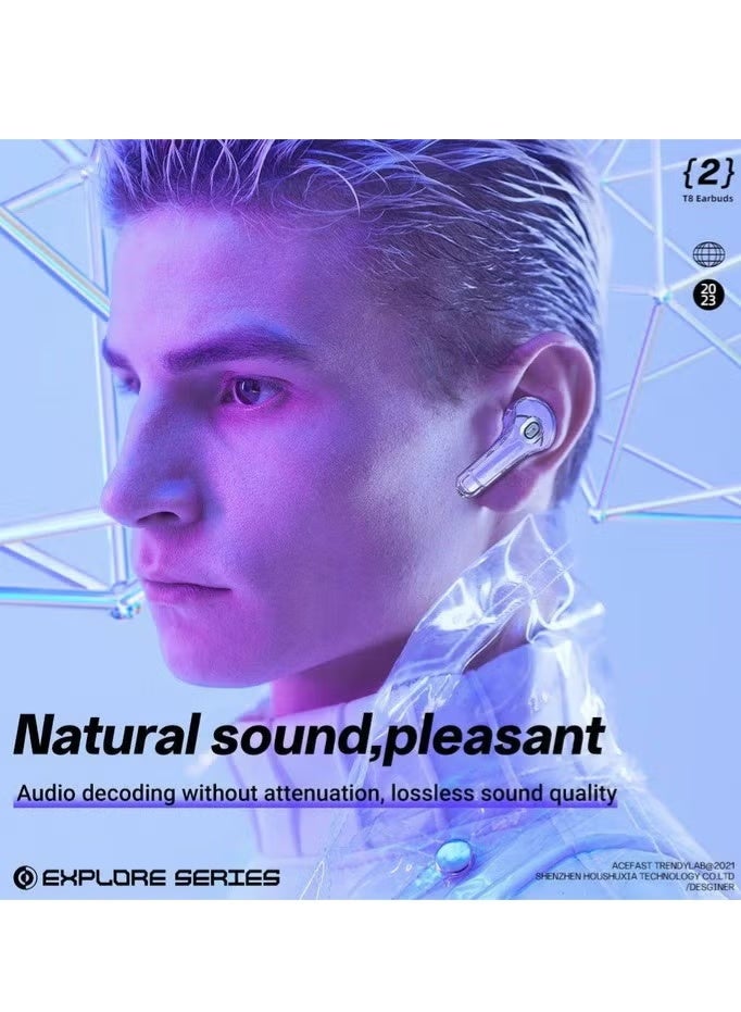 ACEFAST T8 Crystal TWS Headset - Image 3