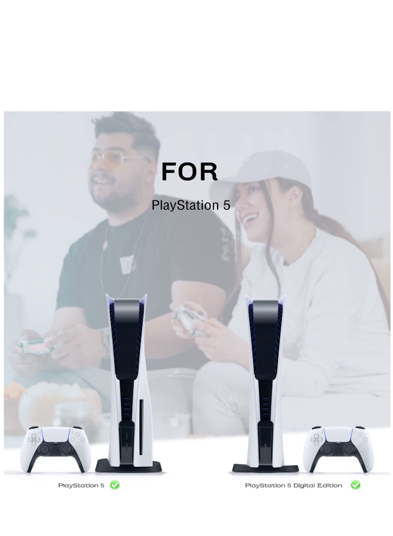 محول USB Hub لجهاز PS5 بـ 5 منافذ USB، يتناسب مع PS5، محول توسيع USB عالي السرعة مع محول شاحن Hub USB متوافق مع جهاز لعب Playstation 5 مع 4 منافذ USB + 1 منفذ شحن USB + 1 منفذ Type C. - Image 5