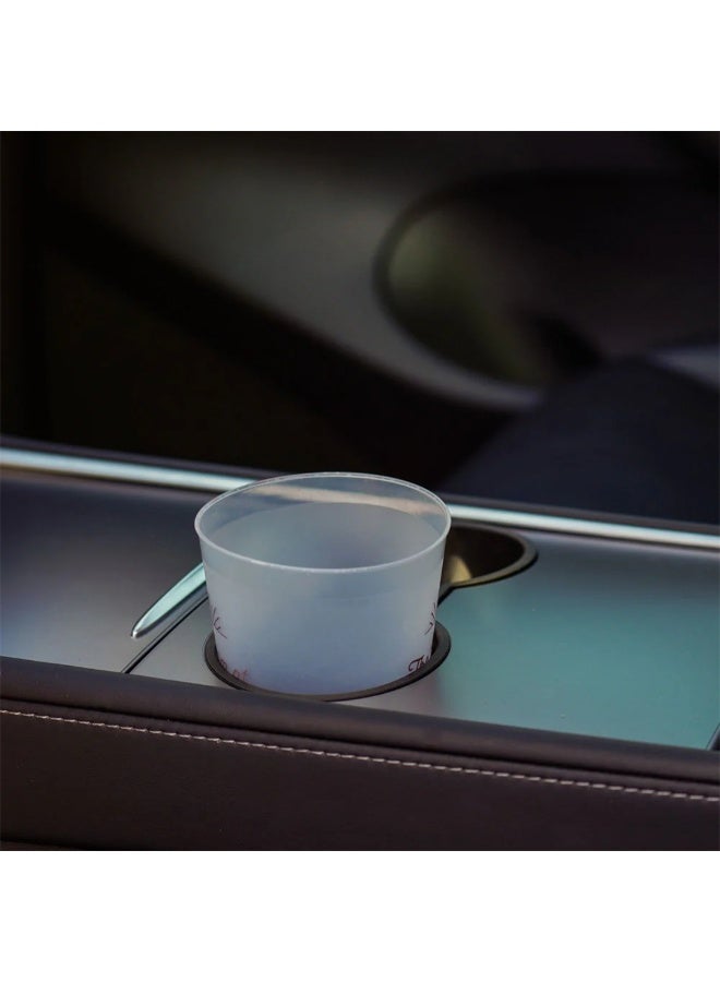 HPS Tesla Cup Holder Insert – Anti-Slip Silicone Liner | Spill-Proof Interior Accessory - Image 3