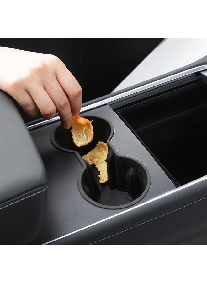 HPS Tesla Cup Holder Insert – Anti-Slip Silicone Liner | Spill-Proof Interior Accessory - Image 2