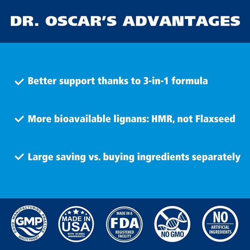 Dr. Oscar HMR Lignans and Melatonin for Dogs with Cushings. Superior 3in1 Formula with Biotin. Adrenal Support, Helps Maintain Normal Cortisol Levels. Better Than Lignans & Melatonin Only. Skin & Coat Support - Image 4