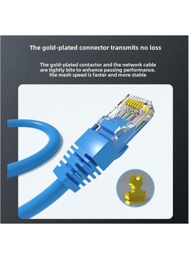 Generic Household Engineering FS/UTP Super Category 5 Or 6 Unshielded Jumper Network Connection Line Oxygen-Free Copper Cable Gigabit Computer-Color:Ultra Five Non-shielding (red) Oxygen-free Copper-Line Le  - Image 5