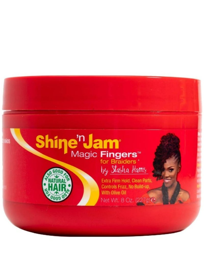 Shine 'n Jam Magic Fingers For Braiders Extra Firm Hold 227 g