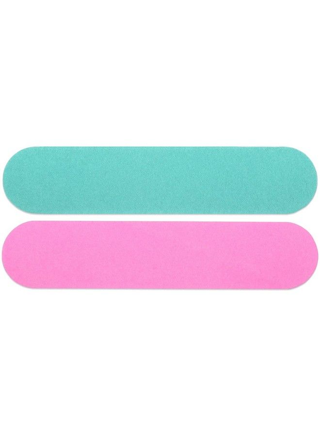 Pana 25Pcs Pana Mini Doublesided Emery Nail File For Manicure Pedicure Natural And Acrylic Nails Pinkteal (Grit 180240) - Image 5