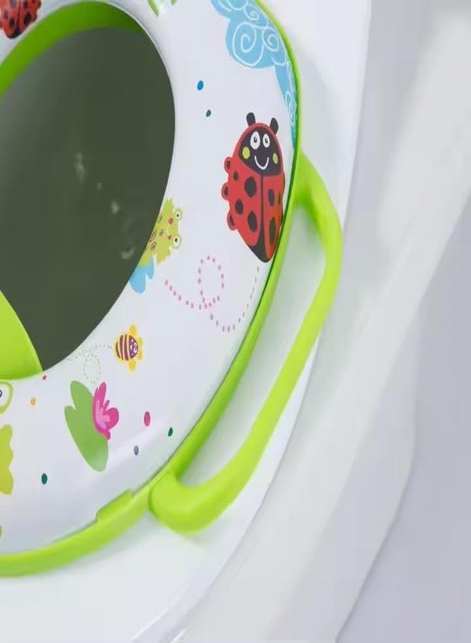 MEVITHS Portable Baby Toilet Seat – Foldable Potty Training Seat Cover for Western Toilets – Toddler Toilet Trainer for Boys & Girls (0.5 to 5 Years) Travel-Friendly, Multicolor, Plastic - Image 4