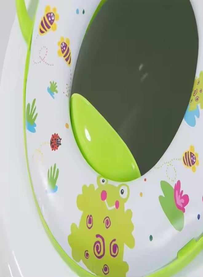 MEVITHS Portable Baby Toilet Seat – Foldable Potty Training Seat Cover for Western Toilets – Toddler Toilet Trainer for Boys & Girls (0.5 to 5 Years) Travel-Friendly, Multicolor, Plastic - Image 5