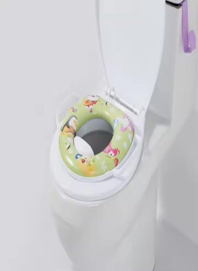 MEVITHS Portable Baby Toilet Seat – Foldable Potty Training Seat Cover for Western Toilets – Toddler Toilet Trainer for Boys & Girls (0.5 to 5 Years) Travel-Friendly, Multicolor, Plastic - Image 3