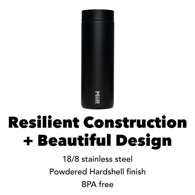 MiiR 360 مسافر، كوب معزول مزدوج الجدار من الفولاذ المقاوم للصدأ - غطاء 360 مانع للتسرب لسهولة الشرب أثناء التنقل؛ مثالي للمشروبات الساخنة والباردة - Image 4