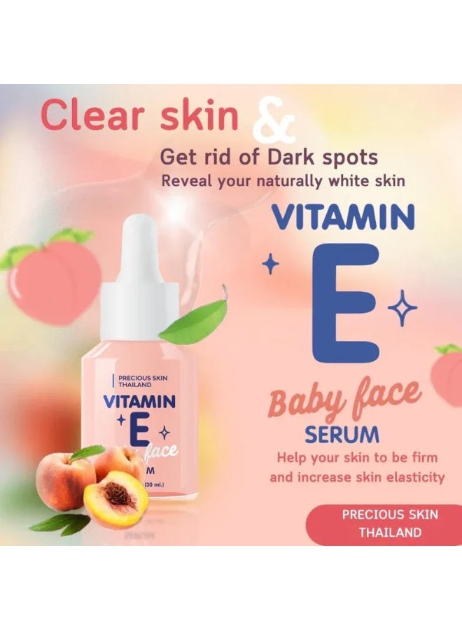 Precious Skin Vitamin E Baby Face Serum – 5% Vitamin E, Aloe Vera & Niacinamide | Brightening & Hydrating 30ml - Image 5
