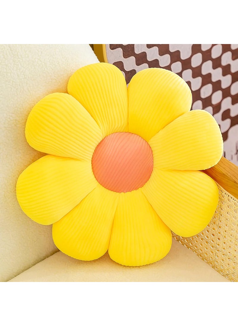 AVSHUB AVSHUB Flower Shaped Soft Toy for Kids Room, Living Room, Bedroom, Decorative, Nursery Décor Birthday Gift (Pack of 1) (Size 35 Cm) (Yellow)  - Image 1