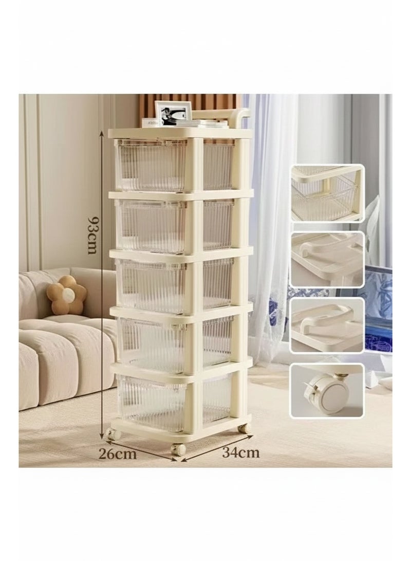 المفرج منظم أدراج تخزين ملابس 5  رفوف - Image 2