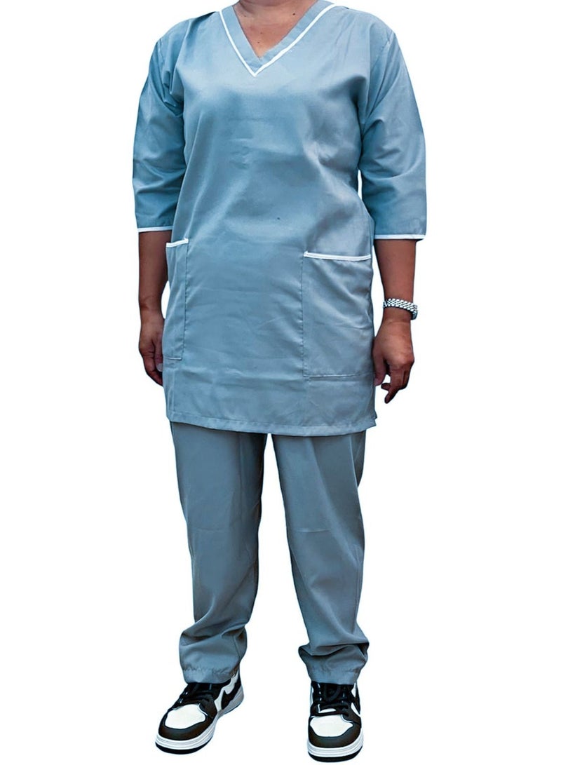 1home Housemaid Uniform Maid Nanny Scrub Suit 3 piece set - Image 4