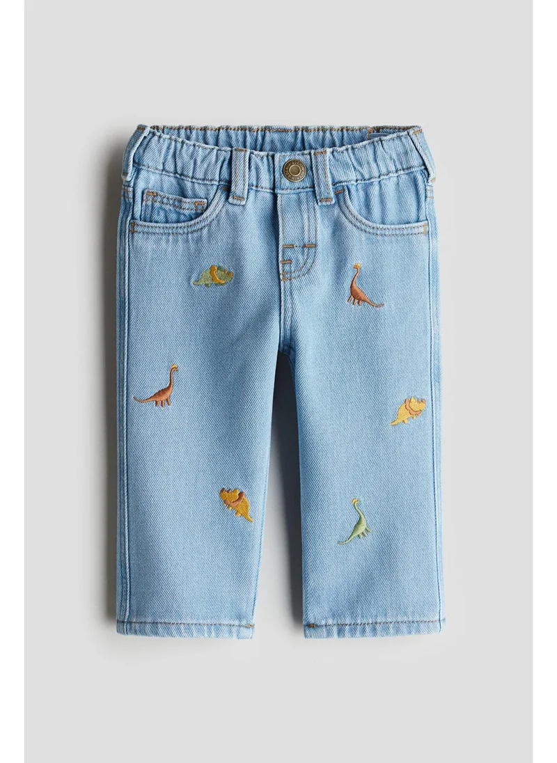 اتش اند ام Embroidery-detail jeans
