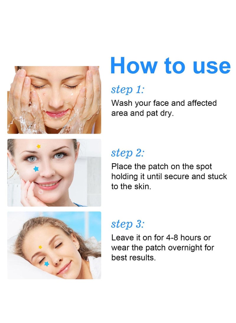 Elaimei 126 Pieces Star & Round Acne Patch Set Easy to Use Quick Healing Pain and Scar Free Patches for Face Promotes Wound Healing Natural Formula Star Face Acne Patches for Women  - Image 5