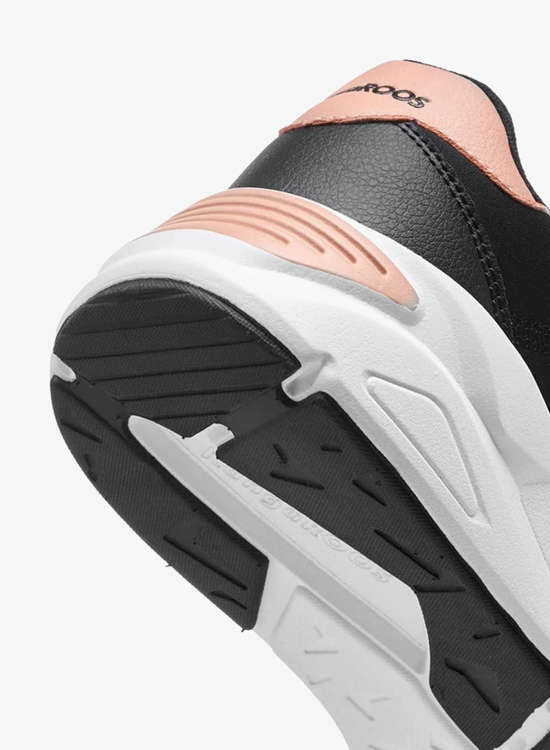 kangaROOS BLACK Women's Colourblock Sports Shoes with Lace-Up Closure for Women | Best Price UAE