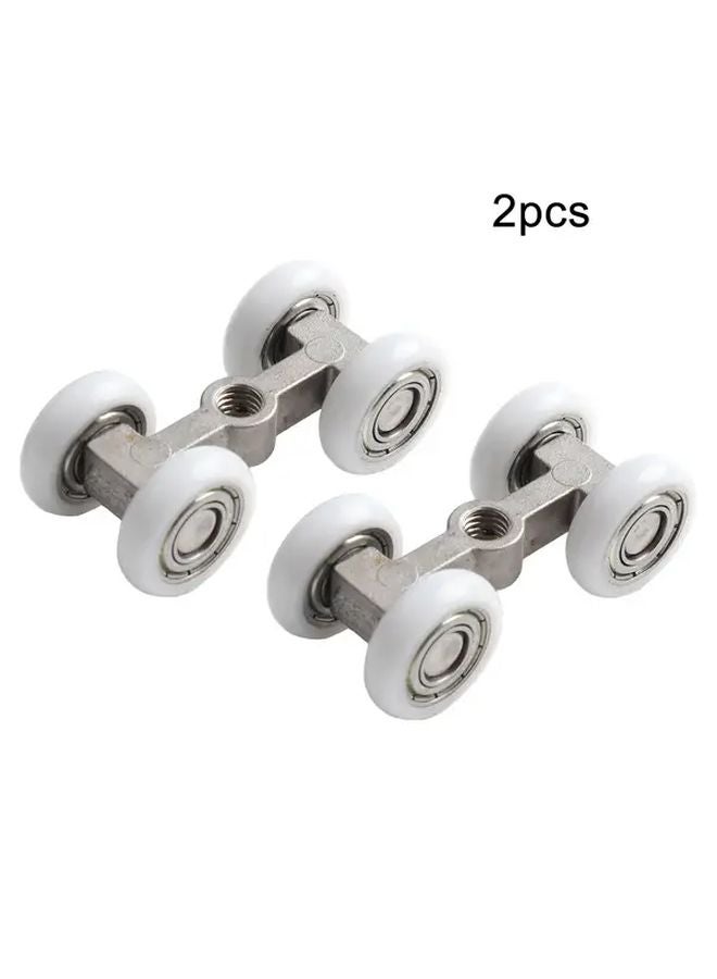 2pcs Heavy Duty Sliding Door Roller Wheels Stainless Steel Bearing Smooth Gliding Motion - Image 1