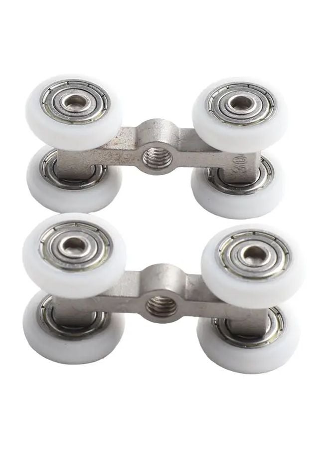 2pcs Heavy Duty Sliding Door Roller Wheels Stainless Steel Bearing Smooth Gliding Motion - Image 4