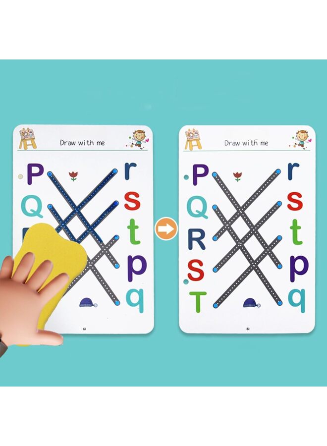 Beauenty Preschool Learning Activities, Toddler Letter Tracing Books Ages 2 3 4 5, Educational Fine Motor Skill Pre-K Workbook Learning Toy to Write for Kids(Green) - Image 3