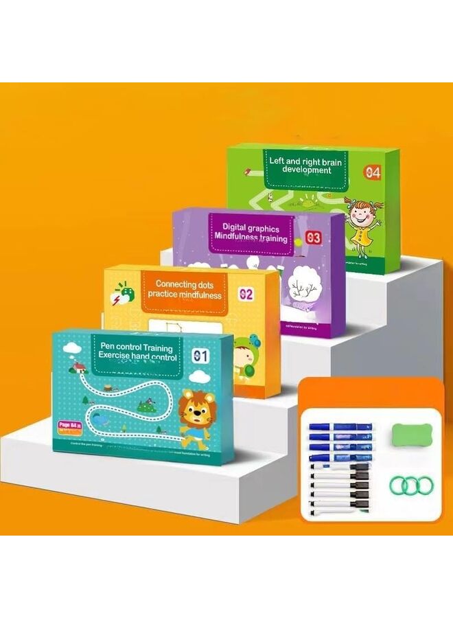 Beauenty Preschool Learning Activities, Toddler Letter Tracing Books Ages 2 3 4 5, Educational Fine Motor Skill Pre-K Workbook Learning Toy to Write for Kids(Green) - Image 4