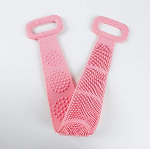 Toriox Silicone Bathing Brush Exfoliating Back Scrubber for Shower Skin Deep Cleaning Massage Men & Women Double Sided Bath Body Scrubber Brush (Multi color) - Image 1