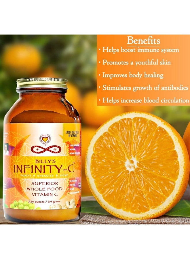 Infinity Greens Infinityc Organic Vitamin C Powder ; Bioavailable Vit C From Acerola Camu Camu & Amla ; Whole Food Vitamin C 1000Mg ; + Immune Support Superfoods Shilajit Astragalus Root & Ginger (30 Servings)  - Image 4