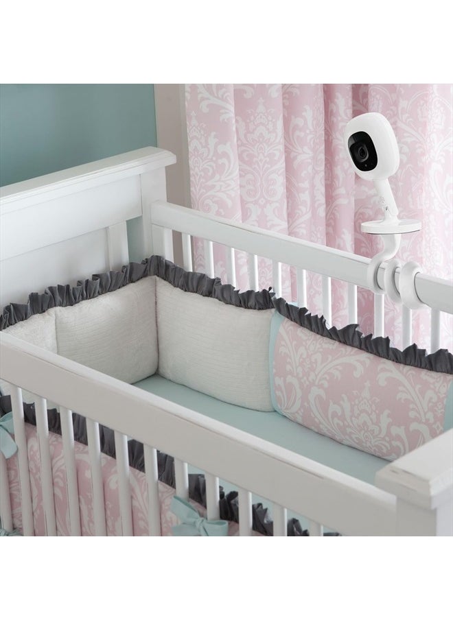 iTODOS Baby Monitor Mount Compatible with Nanit Pro Smart Baby Monitor & Flex Stand, Versatile Twist Mount Without Tools or Wall Damage,Travel Baby Monitor Accessory -White  - Image 2