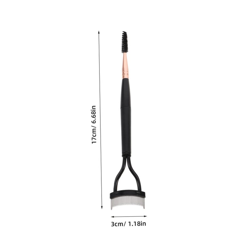 Eyelash Comb Separator Tool Needles Ergonomic Arc Design Precise Eyelash Eyebrow Grooming Portable Makeup Brush False Lashes Mascara Application - Image 3