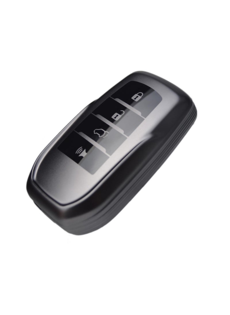 Service Zone Metallic Silver Black(Titanium Color) Key Fob Cover for Toyota 2019+ Land Cruiser 2021+ Venza RAV4 4Runner Corolla Se Grand Highlander Tundra Crown 2022+ Tacoma Trailhunter TRD Corolla Camry XSE  - Image 3