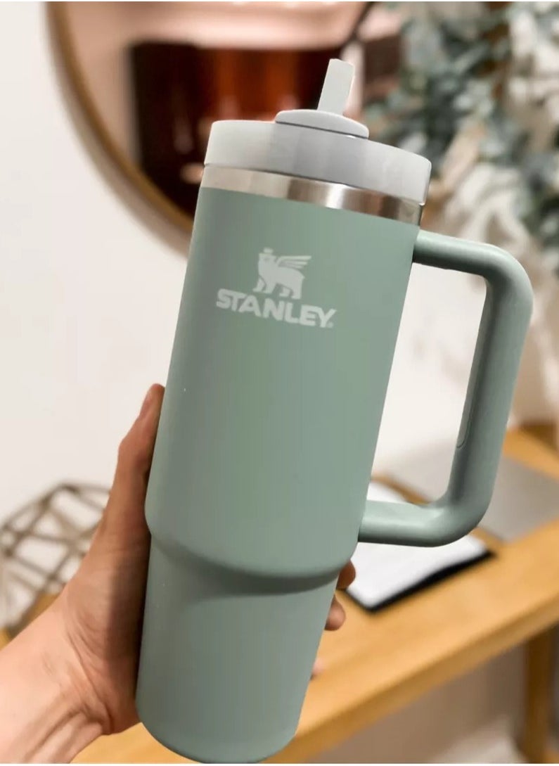 Stanley - Quencher 2.0 Stainless Steel Vacuum Insulated Tumbler with Lid & Straw for Water, Iced Tea or Coffee, Rose Quartz, 40oz/1180ml – Leak-Proof, Keeps Drinks Hot for 7 Hours & Cold for 24 Hours, Premium Travel Mug, Durable & Stylish Design for On-the-Go Hydration - Image 1