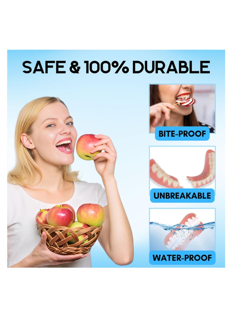 SOLARAE Silicone Reline Denture Set, Professional Denture Silicone Reline Kit, Silicone Reline Denture Set - Unisex, Denture Reline Kit is Suitable for securing Upper and Lower dentures (2 Set) - Image 5