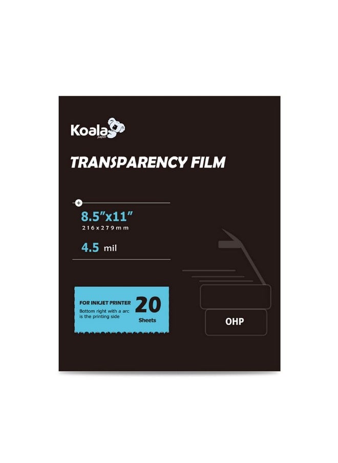 كولا بيبر - فيلم Koala Ohp لجهاز عرض علوي مقاس 8.5 × 11 بوصة فيلم طباعة جانب واحد للطابعة النافثة للحبر - Image 1