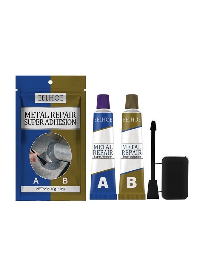 Metal Repair Glue，A and B Repairing Glue | Industrial Metal Repair Paste, Heat Resistance, Powerful Metal Mending Agent for Casting Steel, Sand Holes - Image 1