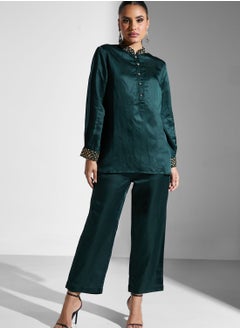 Threadz by Ajooni Embellished Blouse And Pant Set  - Image 1