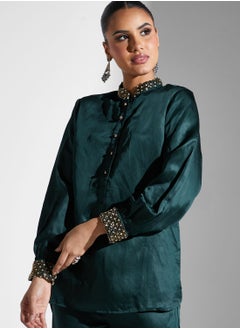 Threadz by Ajooni Embellished Blouse And Pant Set  - Image 3