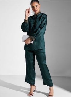 Threadz by Ajooni Embellished Blouse And Pant Set  - Image 5