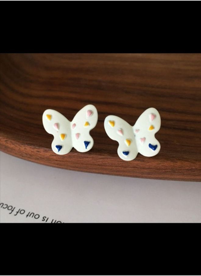 NIBEMINENT - Butterfly Shaped Stud Earrings - Image 1
