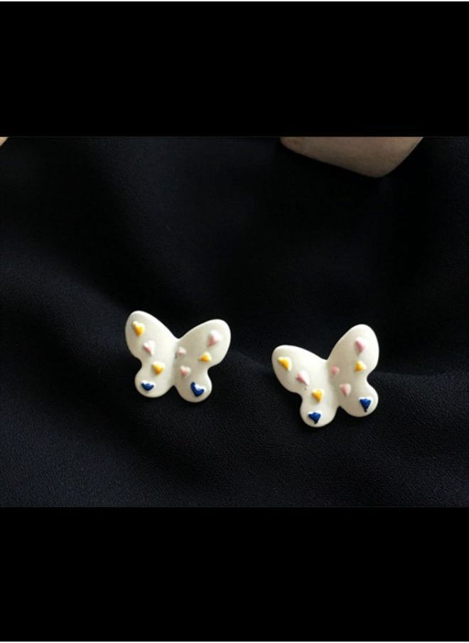 NIBEMINENT - Butterfly Shaped Stud Earrings - Image 1