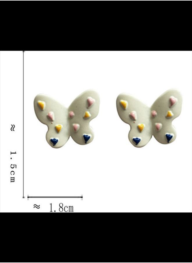 NIBEMINENT - Butterfly Shaped Stud Earrings - Image 1