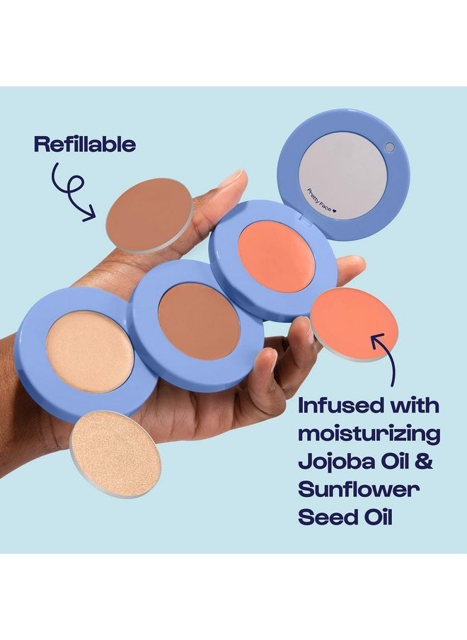 ALLEYOOP Alleyoop Stack The Odds - Stackable Makeup Palette - Cream Blush, Contour, Bronzer & Highlighter - Blendable Cream Make up Palette - Natural, Glowy Finish - Compact Stack Makeup for Travel, Sunkissed  - Image 3