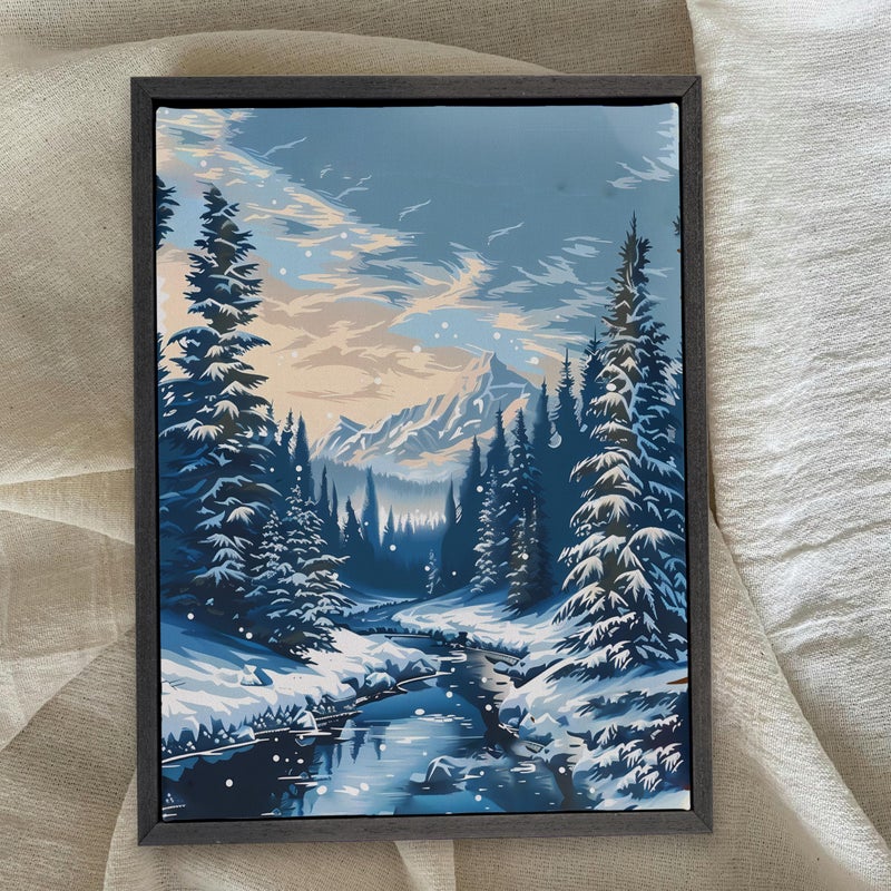 CANFRAVAS 20x24 Solid Wood Canvas Floater Frame, Wood Canvas Floating Frame, Floater Frame for 0.6"-0.8" Deep Canvas Paintings (20"x24", Black) - Image 4
