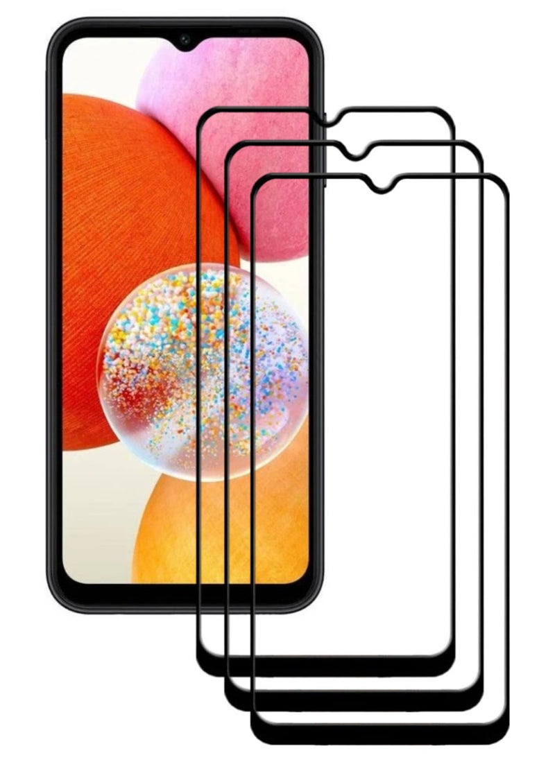 ACLIX 3 Pieces Antistatic ESD Dustproof Premium Quality High Definition Tempered Glass Screen Protector Designed For Samsung Galaxy A14 - Image 1